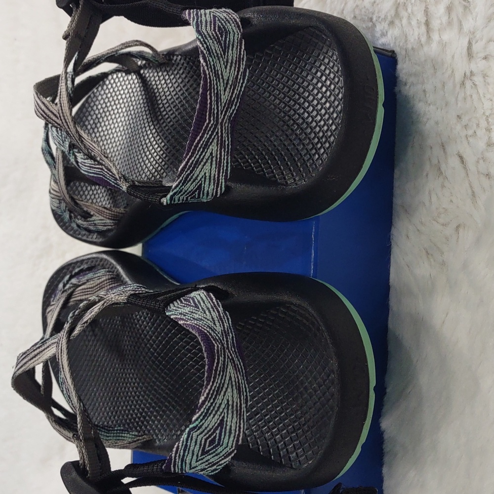 Chaco , Size W10,Black and Gray Strappy Sandals - Picture 7 of 16